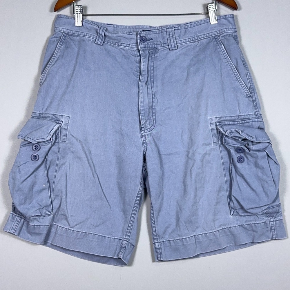 Polo Ralph Lauren Classic Cargo Shorts Mens Size 35 Cotton Blue 67 Chino